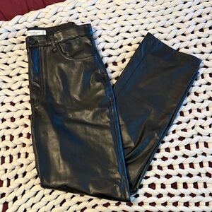 AMBERCROMBIE faux leather black pants